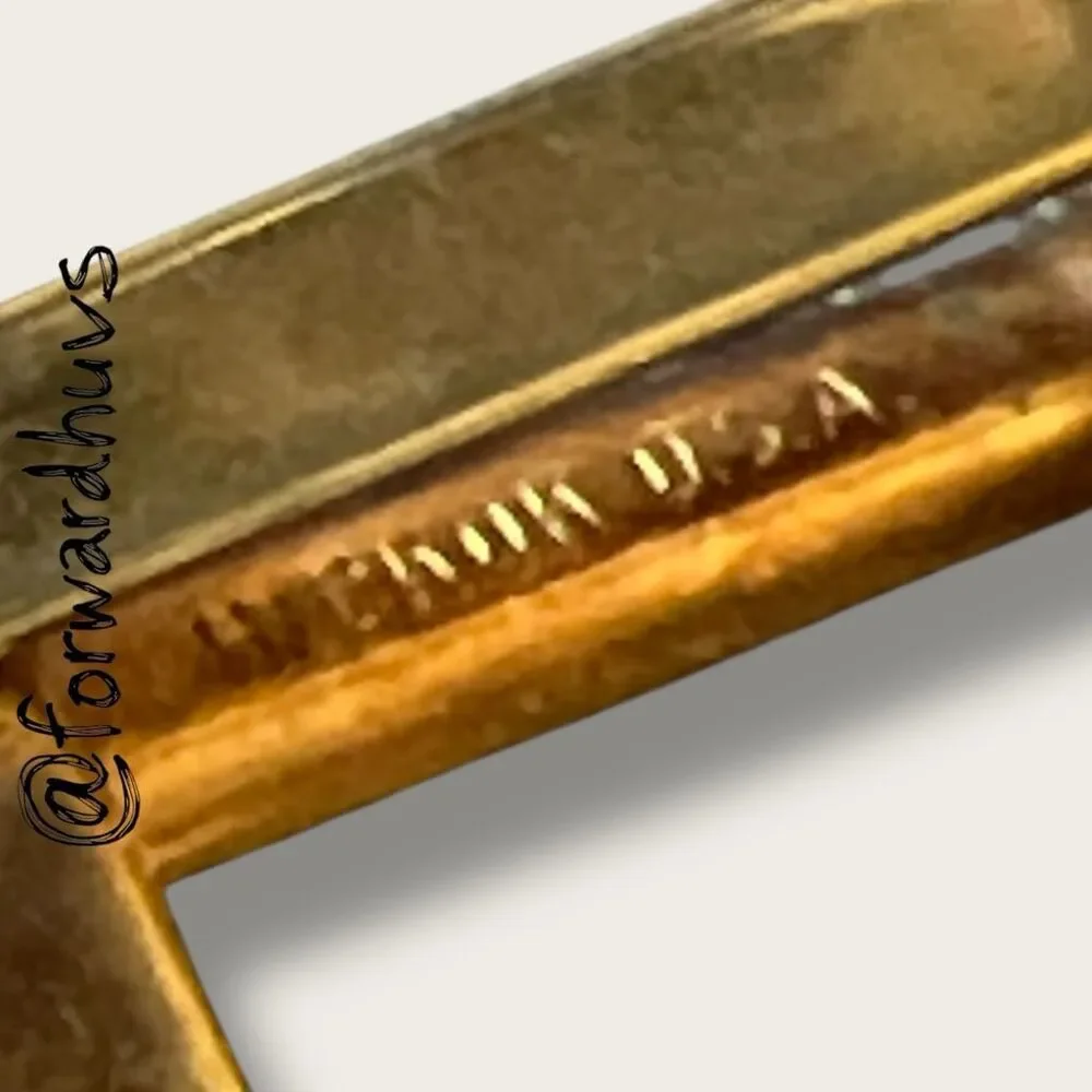 Vintage Gold Tone Hickok USA Cufflinks – Wear to Finish